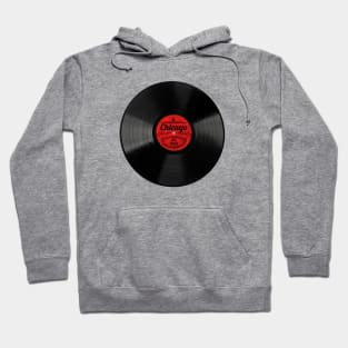 Chicago Gift Retro Musical Art Vintage Vinyl Record Design Hoodie